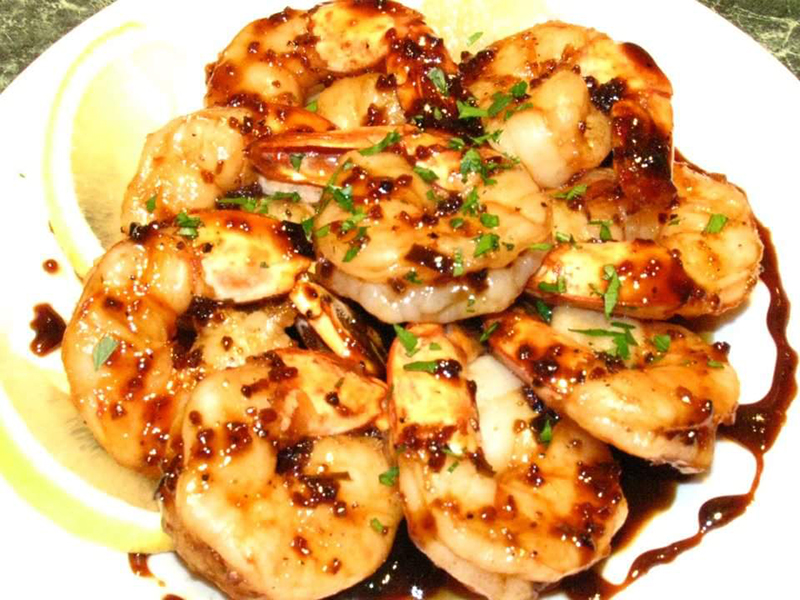 Shrimp On A Plate